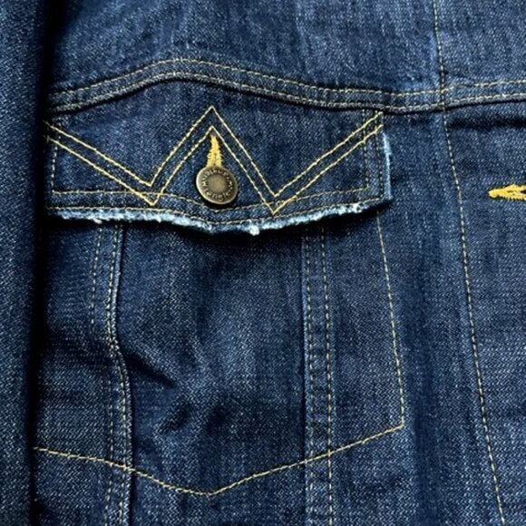 Wrangler Women's Memory Maker Denim Jacket Dark Wash - Picture 4 of 8